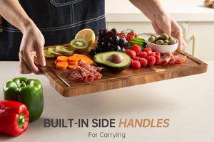 Kitchen <b>Tools</b> Rectangle Wooden End Grain Butcher Block Cutting <b>Board</b> Bamboo Material with Laser Logo Teak Wood Chopping <b>Board</b> - Product Image 1