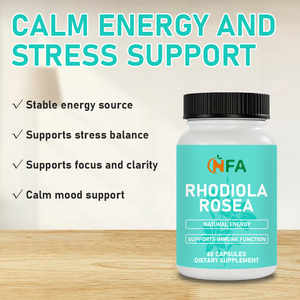 Suplemento Alimenticio Cápsulas de Rhodiola Rosea con Extracto de Rhodiola Rosea, Píldoras de Fuente de Energía Estable - Product Image 4