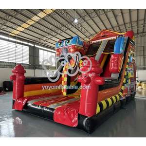 Château gonflable commercial de qualité professionnelle pour enfants, avec toboggan et structure de rebond, idéal pour les fêtes en extérieur – Vente directe usine - Product Image 2