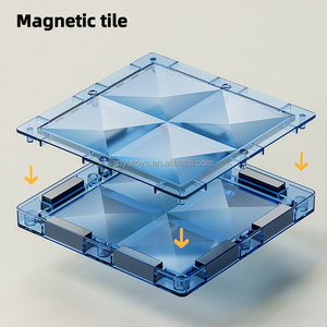 Magnetic Tiles ABS Plastic Kids 3D Magnetic Building Blocks Set Educational Magnet Tiles Building <strong>Toys</strong> for Children - Product Image 4