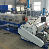 Machine de fabrication de granulés de plastique recyclé PP PE HDPE LDPE LLDPE avec moteur et engrenage, capacité de 100-1000 kg/h