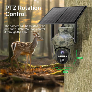 Ubox חכמה 3mp hd צבע לילה חזון פיר תנועה דו-כיוונית אינטרקום סולארי ptz מצלמות שביל ציד עבור 4g - Product Image 5
