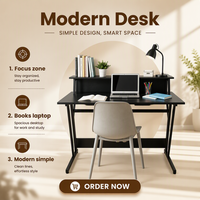 Bureau d'ordinateur ergonomique en gros, 120 cm, en forme de Z, table de jeu avec support pour écran, pour les joueurs, le bureau et les étudiants