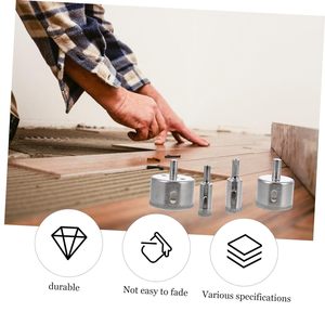 Image Diamond Core <b>Drill</b> <b>Bit</b> Set 6-50mm 15Pcs For Glass Marble Masonry Drilling - Product Image 2