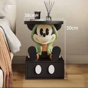 Petite <span class=keywords><strong>table</strong></span> <span class=keywords><strong>de</strong></span> chevet créative en résine sculptée Mickey avec thème d'amour pour chambre d'enfant-<span class=keywords><strong>Table</strong></span> d'appoint Figurine - Product Image 4