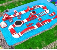 Parc aquatique gonflable géant en PVC et aire de jeux aquatique pour usage domestique, scolaire et commercial en extérieur