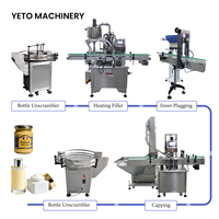 Ligne de production YETO 100 200 300 500ml à double tête pour le remplissage et le capsulage de pâtes chauffantes pour cosmétiques et aliments