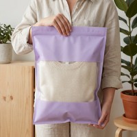 Bolsa de Plástico con Cierre Hermético, Personalizable con Logotipo, Ligera, Mate, para Ropa Interior, Calcetines y Accesorios, al por Mayor
