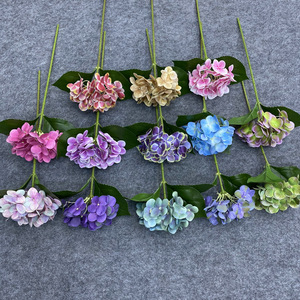 Artificial Hydrangea <b>Flower</b> Arrangement 3D Small Size Waterproof Home Decor Wedding Decoration - Product Image 4