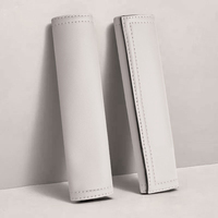 Housse de ceinture de sécurité universelle en cuir Nappa pour voiture, protection des épaules, soulagement des douleurs, compatible avec BMW Audi Benz Tesla