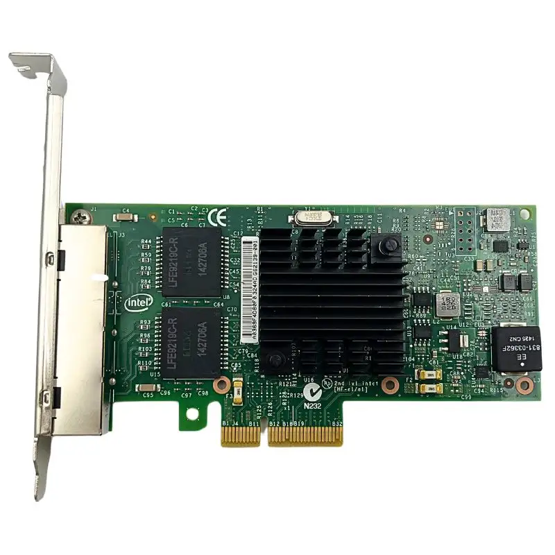Tarjeta de red PCI Express de 4 puertos con RJ45, adaptador de red Ethernet Intel I35 1G, interfaz Ethernet, 2 puertos, 1 GB