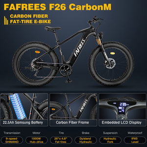 Bicicleta Eléctrica de Alto Rendimiento con Fibra de Carbono, Fafrees F26 Carbon M, Bicicleta de Neumáticos Anchos para Adultos, F26 Carbon M Ebike con Suspensión Completa, Disponible en la UE - Product Image 3