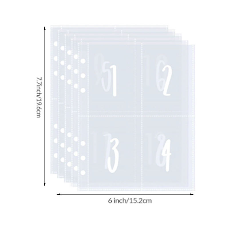 A5 Transparent Four-Grid Inner Pages