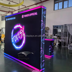 Display iklan lampu LED Backdrop produk stan pameran portabel Display Pencahayaan promosi konter - Product Image 2
