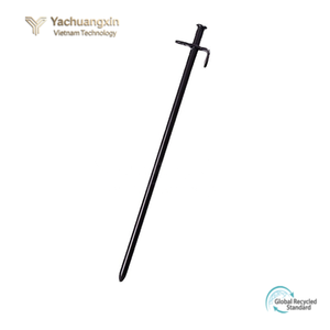 Yachuangxin Black Ground Stakes 30cm Steel Tent <b>Pegs</b> DIY Grade Straight <b>Bag</b> Handle Outdoor Camping Equipment All Seasons Use - Product Image 3