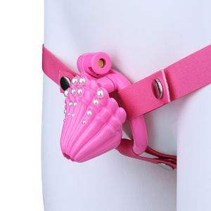 อุปกรณ์ล็อคองคชาตแบบสายรัด ANOSX รุ่น Chastity Cage Scallop อุปกรณ์รักษาพรหมจรรย์สำหรับผู้ชาย แบบง่าย ใช้กับกุญแจล็อคอวัยวะเพศชาย ของเล่นทางเพศ BDSM สำหรับผู้ชาย - Product Image 1