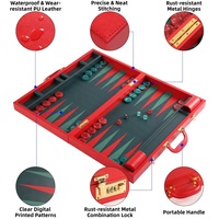 Jeu de backgammon personnalisé en métal avec cadenas à combinaison, pour l'éducation précoce, le développement de l'intelligence, les compétitions, les fêtes, cadeau
