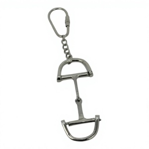 Precio razonable Llavero de metal Aluminio fundido Sólido Caballo Bit Llaveros Hecho EN LA India Llaveros más vendidos Estilo ecuestre - Product Image 1