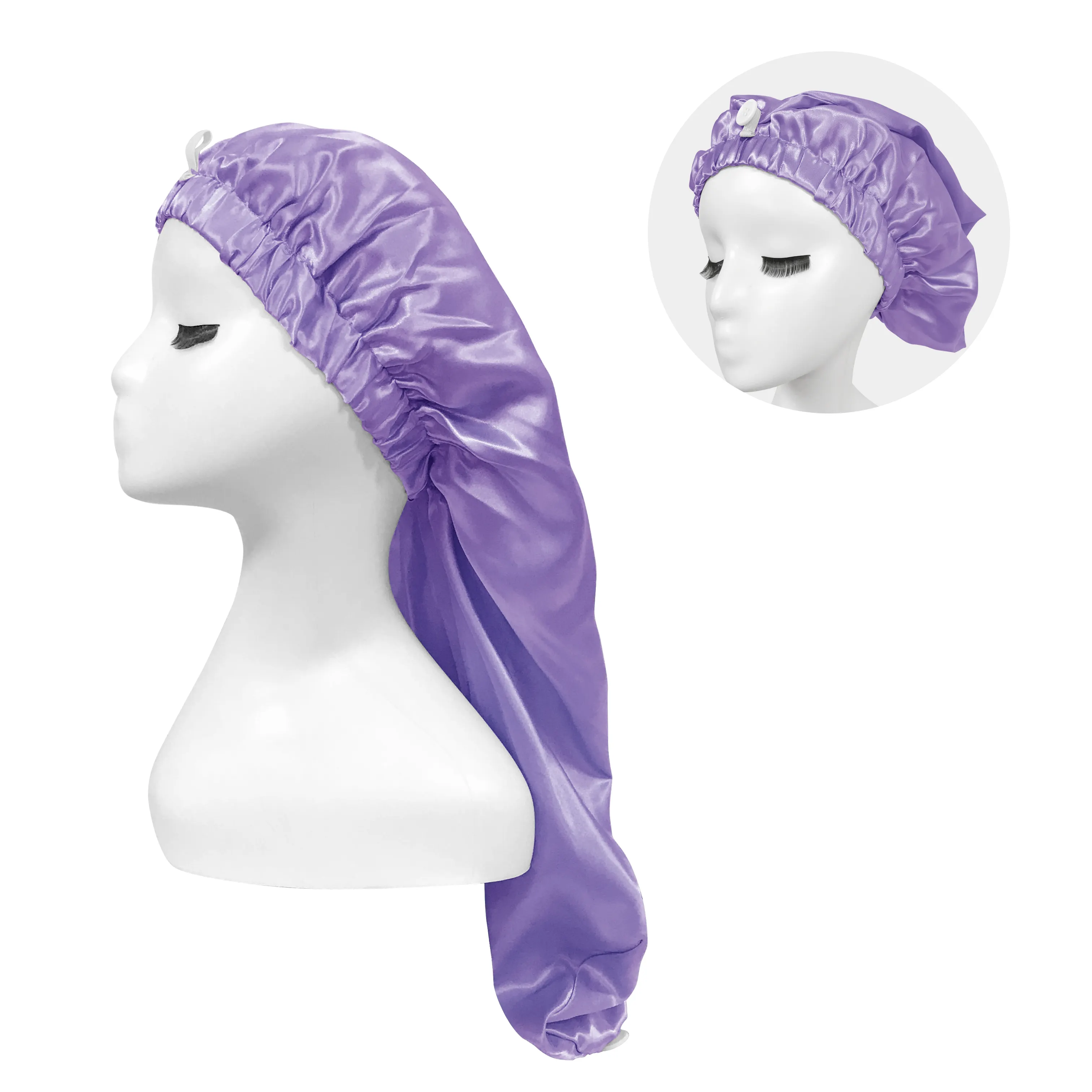 Wholesale Hot Popular Designer Matching And Bonnets Headband Set Women Hair  Satin Bonnet Packaging Box/Bag With Custom Logo