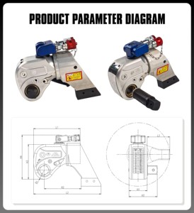 High Reliability Compact Built Square Drive Hydraulic Torque Wrench VXTD25 For Water <b>Conservancy</b> Project Bolt Fastening - Product Image 2