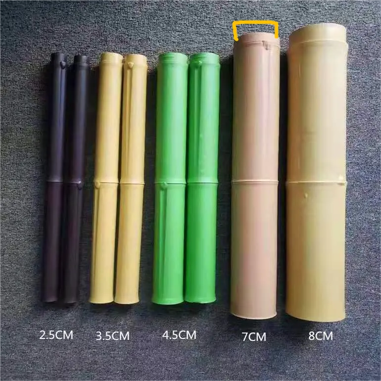 Brandwerende Nylon Materiaal Bamboe Pole Kunstmatige Bamboe Stok Stake Canes