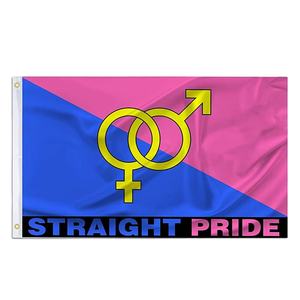Дешевый 3 Х5 футов прямой союзный гетеросексуальный флаг гордости с Люверсами - Product Image 6