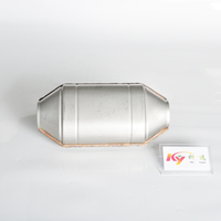 Harga pabrik 2 "3" Inci keramik metalik Catalyst Euro 4 Obd kinerja Auto Universal Catalytic Converter
