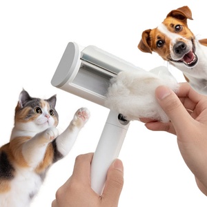 Brosse dépoussiérante portable en nylon et plastique pour poils d'animaux, tête bidirectionnelle, nettoyage facile, forte adhérence, rangement automatique – Meilleure vente - Product Image 1