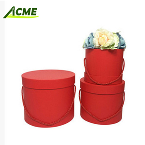 Venta caliente Cilindro <span class=keywords><strong>Floristería</strong></span> Sombrero portátil Caja Cajas de regalo redondas transparentes para flores Impresión en relieve - Product Image 2