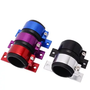 Aluminum Alloy 50mm Car Fuel Pump Support Mounting Bracket Single Filter Clamp Cradle Mounting Bracket Clamp