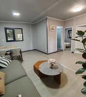 Conteneur maritime préfabriqué extensible de 20 pieds ou 40 pieds, maison à deux chambres pour salon, cuisine, bureau