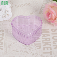 Vente en gros Boîte d'emballage en PVC transparent en forme de cœur Boîtes cadeaux en plastique acrylique Plateaux pour l'emballage de bonbons Gâteries au chocolat doux