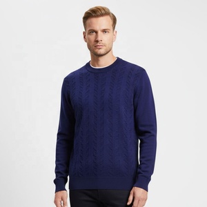Customize Clothing Manufacturer <b>Men's</b> Sweater Knit Stitch Long Sleeve 3D Argyle High Quality Winter Knitted <b>Pullover</b> Sweatshirts - Product Image 1