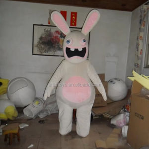 Efun quantité minimale de commande 1 PC professionnel personnalisé Lapin délirant lapin mascotte <span class=keywords><strong>Costume</strong></span> dessin animé Animal personnage mascotte <span class=keywords><strong>Costume</strong></span> à vendre - Product Image 1