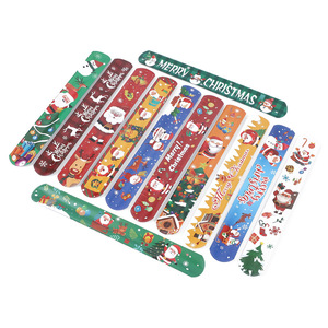 Bracelets de claque de Noël Logo personnalisé Bracelets promotionnels Conceptions personnalisées Bracelets de claque pour enfants Party Favors Jouets de Noël - Product Image 6