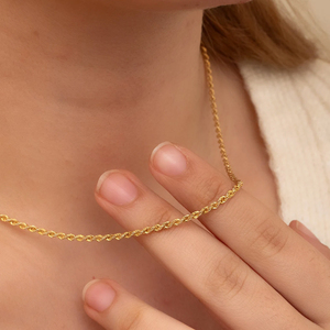 18K 진짜 금 도금 로프 체인 3mm 패션 주얼리 선물 여성 남성 316L 스테인리스 스틸 변색 방지 트위스트 링크 목걸이 - Product Image 6