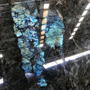 יוקרה סִגְנוֹן לוחות גרניט כחול לברדוריט אבן טבעית למשטח מטבח משטח שולחן קפה - Product Image 2