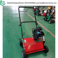 Scarificateur de pelouse à poussée manuelle Scarificateur de pelouse Moteur à essence Outil de jardin cultivateur Scarificateur et aérateur de pelouse