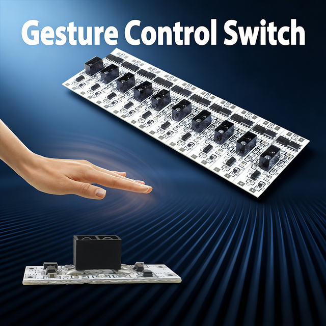 IKSLED Smart Switch Module Sensor Motion Detector Finger Hand Sweep Sensor DC 12V 24V 3A Maximum 36W Power Light Switches
