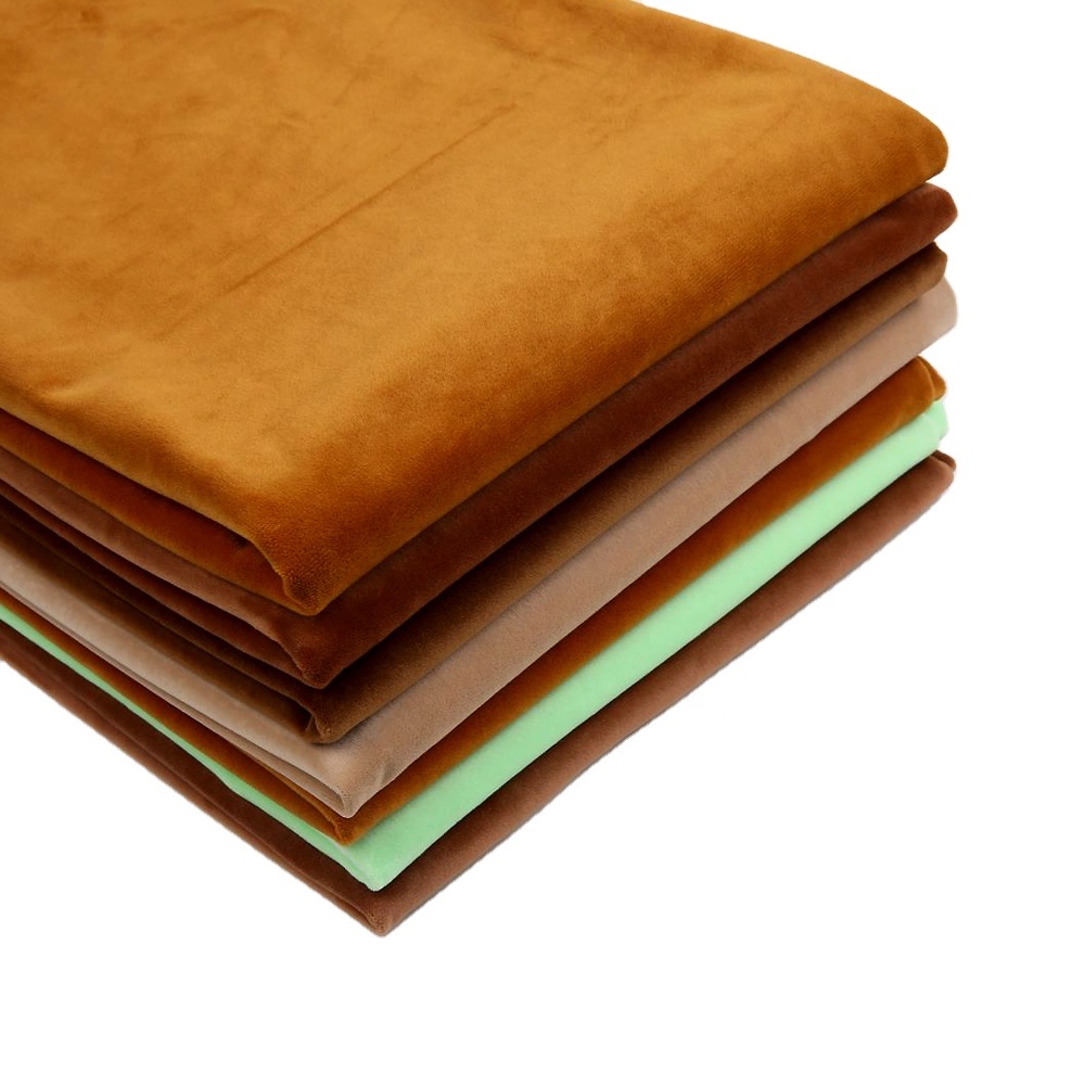 Bulk High Quality 100% Polyester Fabric Minky Soft Fabric Super Color Knitted Faux Fabric for Toys Baby Blanket Soft