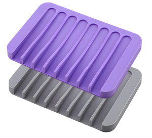 Factory Direct Sale Large Stock Multi-Purpose Silicone <b>Soap</b> Dishes On-Site Direct Sale Sample Making Bath Toilet Supplies - Product Image 1