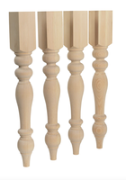 Pieds de table en bois massif traditionnels et robustes pour salle à manger, hôtel et salon