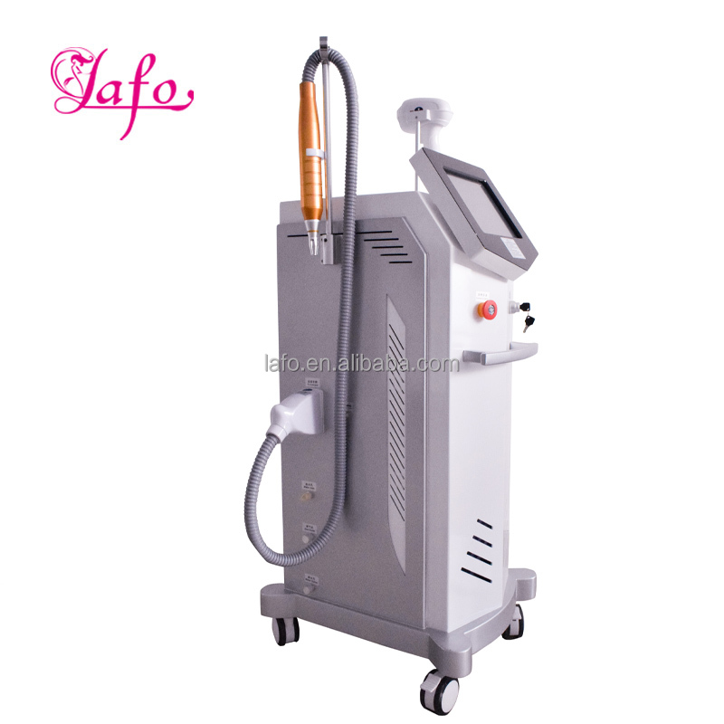 Professional 808 diode laser and pico 2in1 multifunctional high power tattoo hair removal machine LF-668