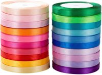 Ruban en satin uni Byron, plusieurs couleurs et tailles, pour emballage de fleurs de mariage, décoration de gâteaux, bricolage fait main, cadeau