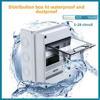 Armoire de distribution extérieure étanche IP65, boîtier de disjoncteur HT-5 en plastique, interrupteur à air, protection montée en surface, usage domestique