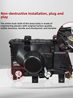 Ensemble de phares Mitsubishi FUSO 2005-2011, lentille laser modifiée, LED super lumineuse 12V-24V
