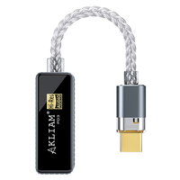 Justlink CS43198 E-Mark DAC 32Bit 384Khz USB-C Typ C Stecker auf 3,5mm Buchse DSD TRRS Audio-Adapter für Mobiltelefone mit AC-Ausgang
