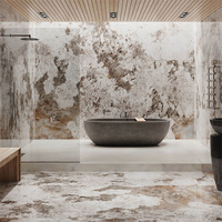 Prix de gros Newstar, dalle de marbre blanc Pandora, dalle de marbre Patagonia, carrelage en pierre naturelle de luxe, marbre Pandora brésilien