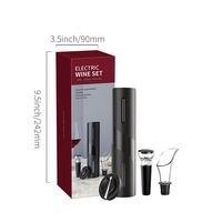 Juego de Regalo de Sacacorchos Eléctrico Automático Multifunción 4 en 1 de Acero Inoxidable Moderno, Ecológico y Duradero, Personalizable, Venta al Por Mayor