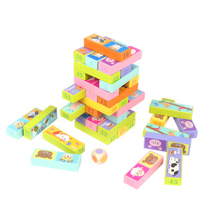 Pabrik Langsung Disesuaikan Warna 5 Dalam 1 Susun Lapisan Pompa Tinggi Blok Permainan Blok Mainan Pendidikan - Product Image 3